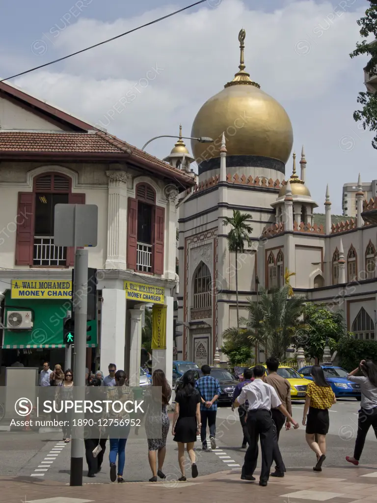 The Sultan Mosque in Arab Street in Singapore, Southeast Asia, Asia