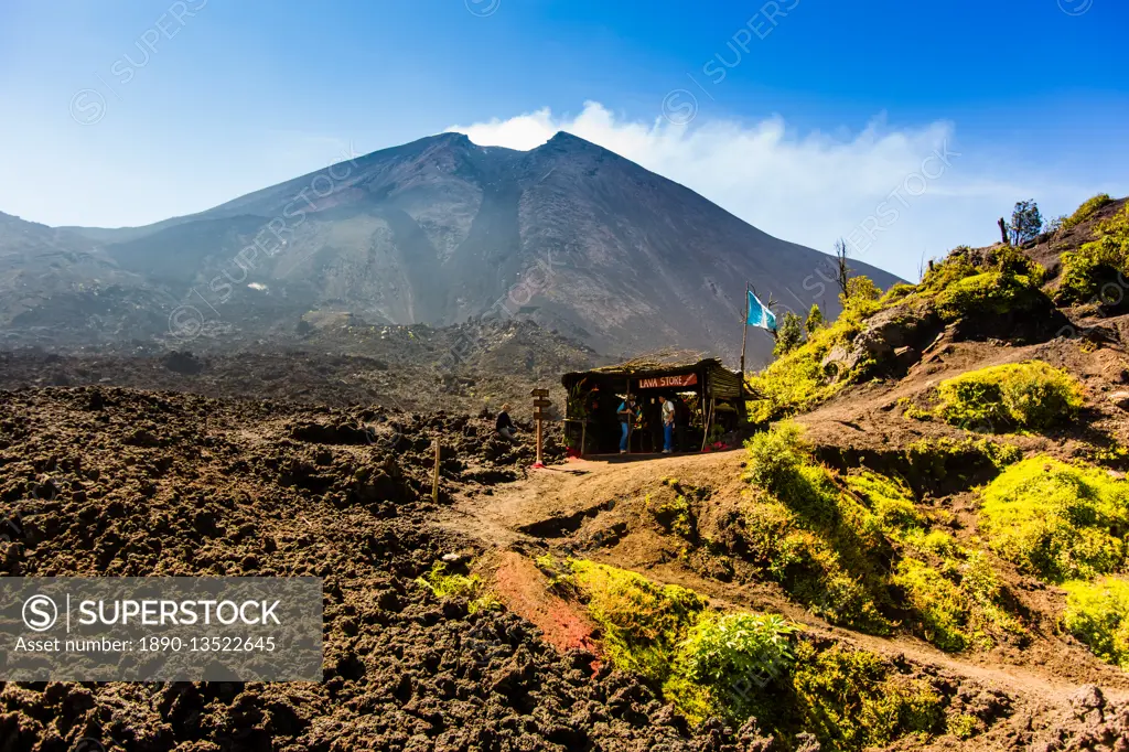 The Lava Store at the base of Pacaya Volcano in Guatemala City, Guatemala, Central America