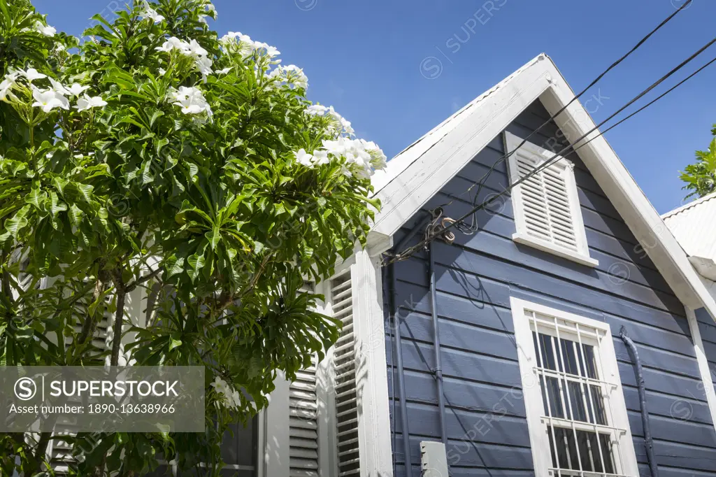 Colourful houses, Holetown, St. James, Barbados, West Indies, Caribbean, Central America