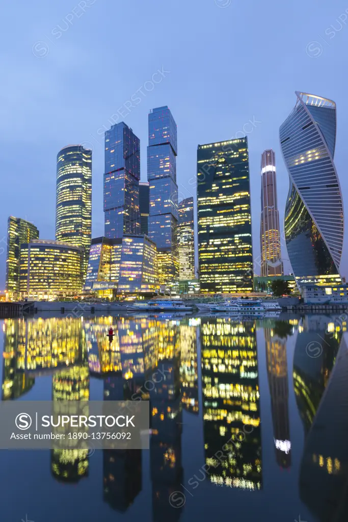 Moscow City skyscrapers, Moscow, Russia, Europe