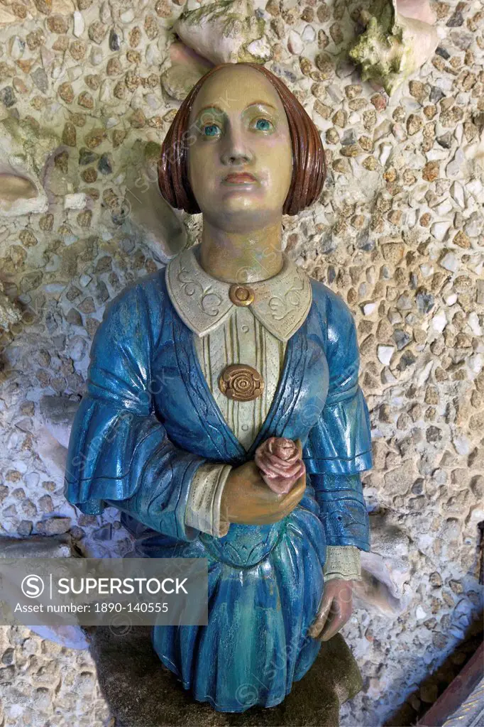 Puritan Lady, Ships´ Figurehead Collection, Valhalla, Abbey Gardens, Island of Tresco, Isles of Scilly, England, United Kingdom, Europe