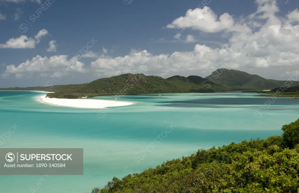 Whitehaven Beach and Hill Inlet, Whitsunday Island, Queensland, Australia, Pacific