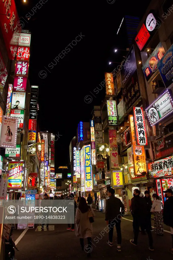 The Kabukicho district of Shinjunku, Tokyo, Japan, Asia
