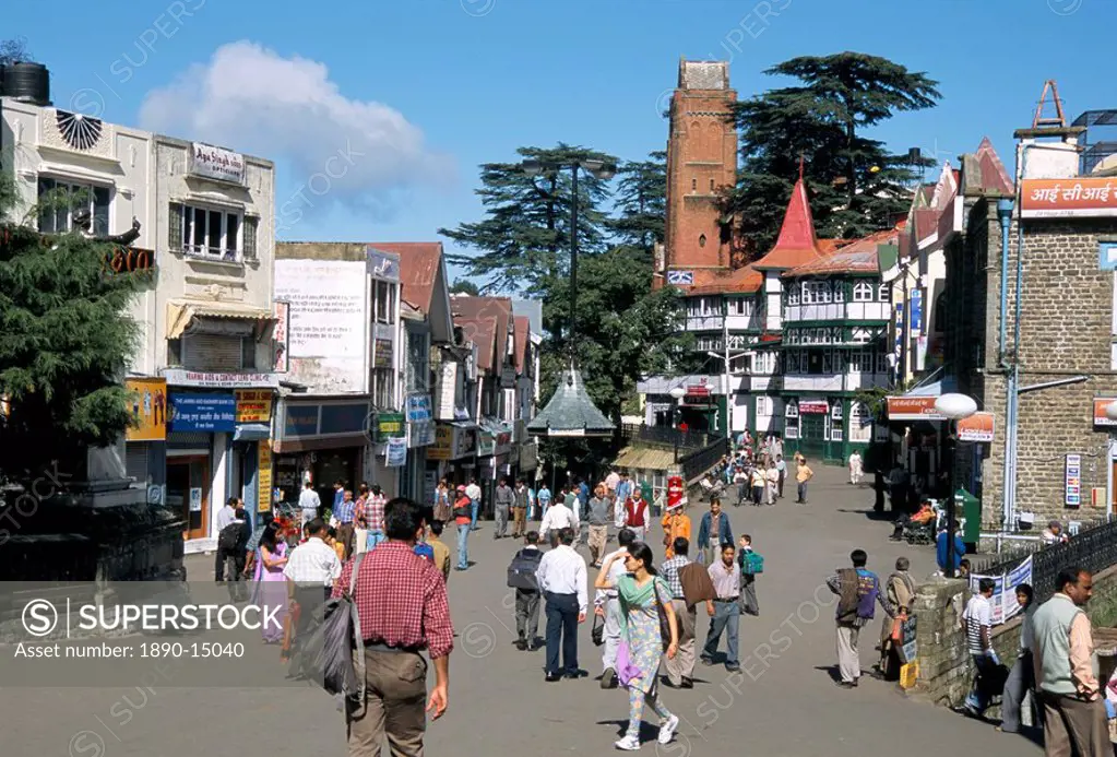 Mall Road in Shimla editorial image. Image of famous - 187678405