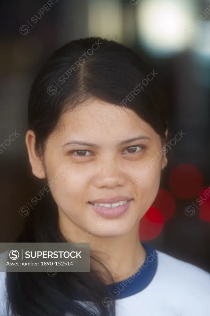 Woman, portrait, Phnom Penh, Cambodia, Indochina, Southeast Asia, Asia