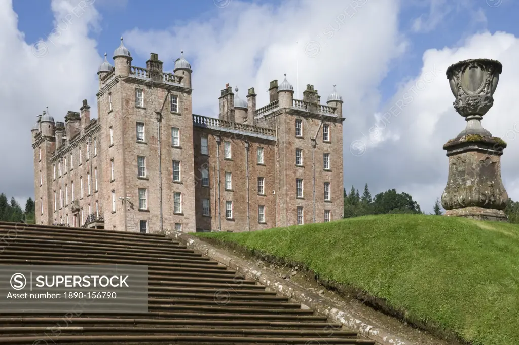 The 17th century Renaissance Palace (The Pink Palace), built by the 1st Duke of Queensberry, Dumfries and Galloway, Scotland, United Kingdom, Europe