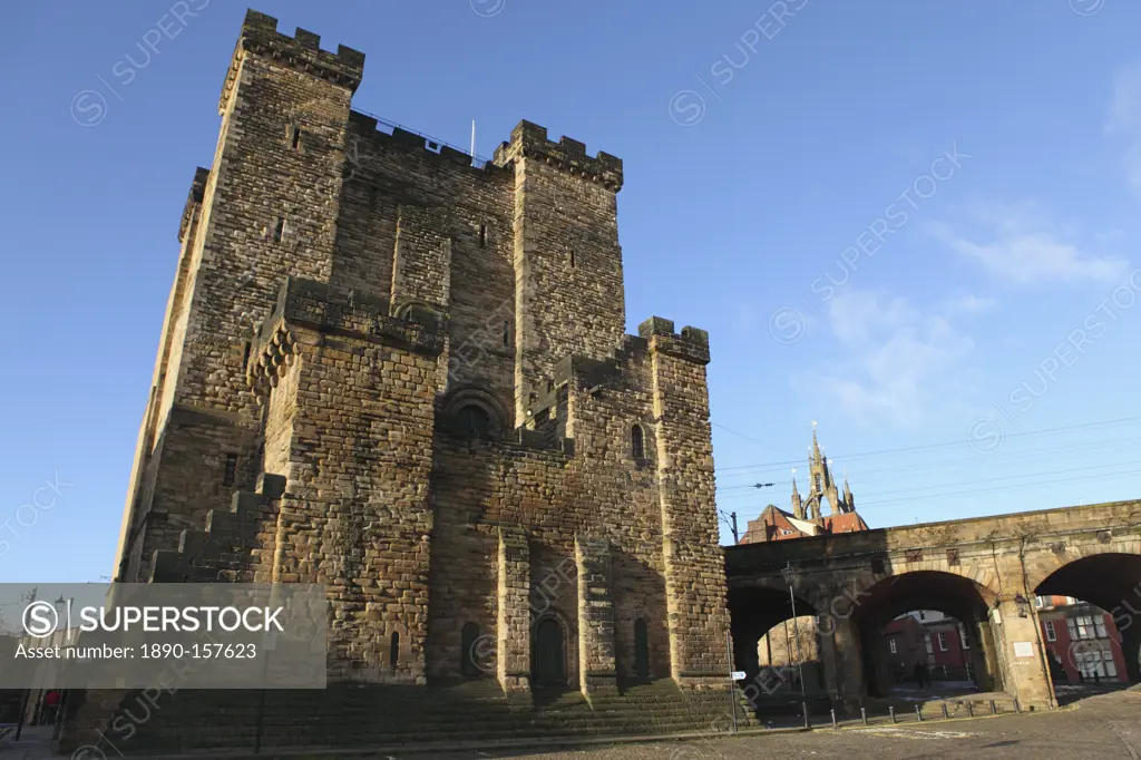 Norman era castle keep, built by King Henry II from 1168 to 1178, Newcastle-upon-Tyne, Tyne and Wear, England, United Kingdom, Europe