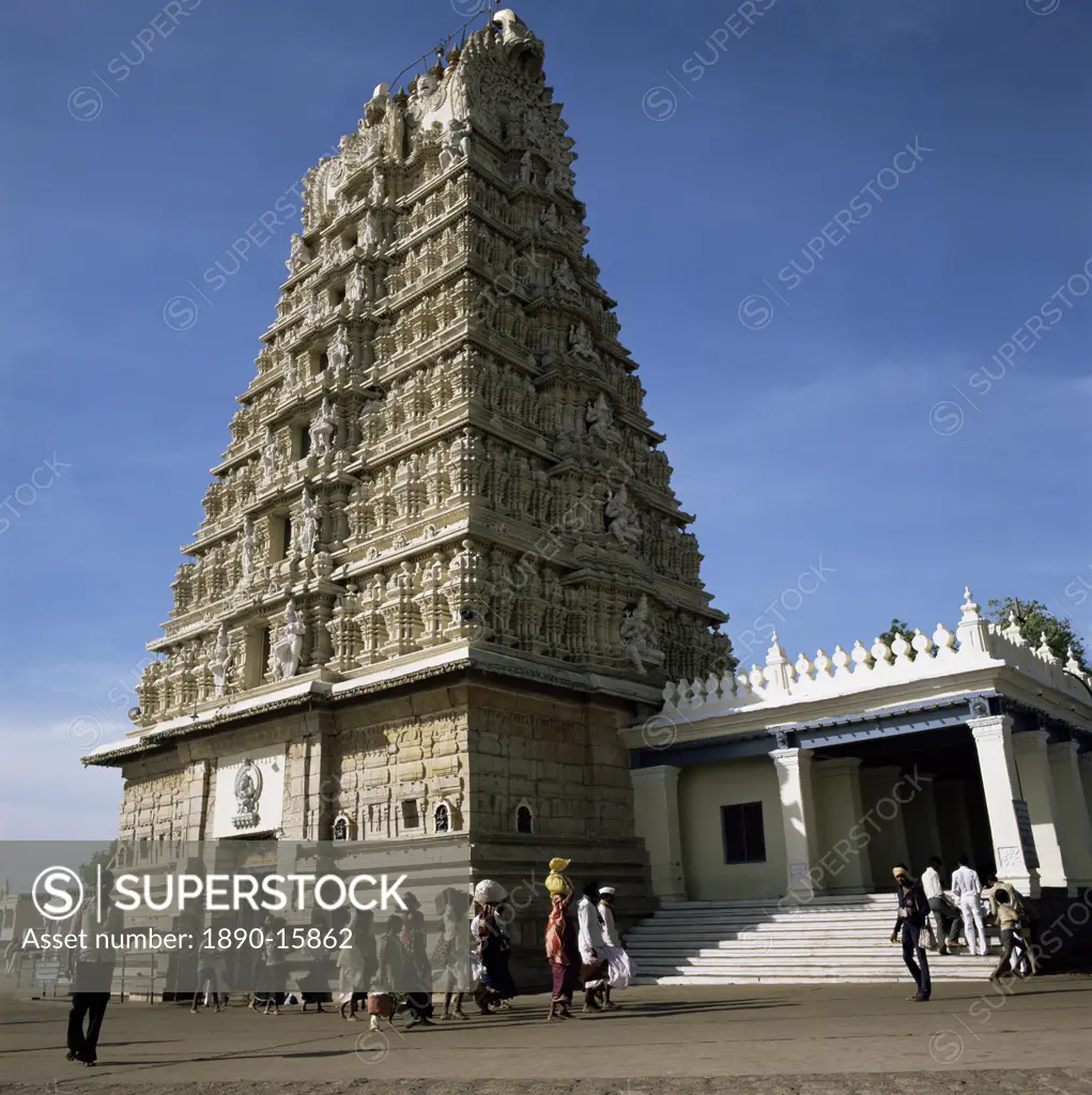 Chamundi Hill Temple, Mysore, Mysore state, India, Asia