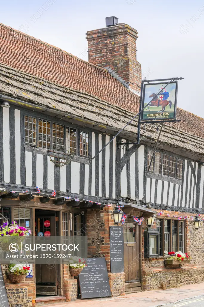 George Inn, Alfriston, East Sussex, England, United Kingdom, Europe