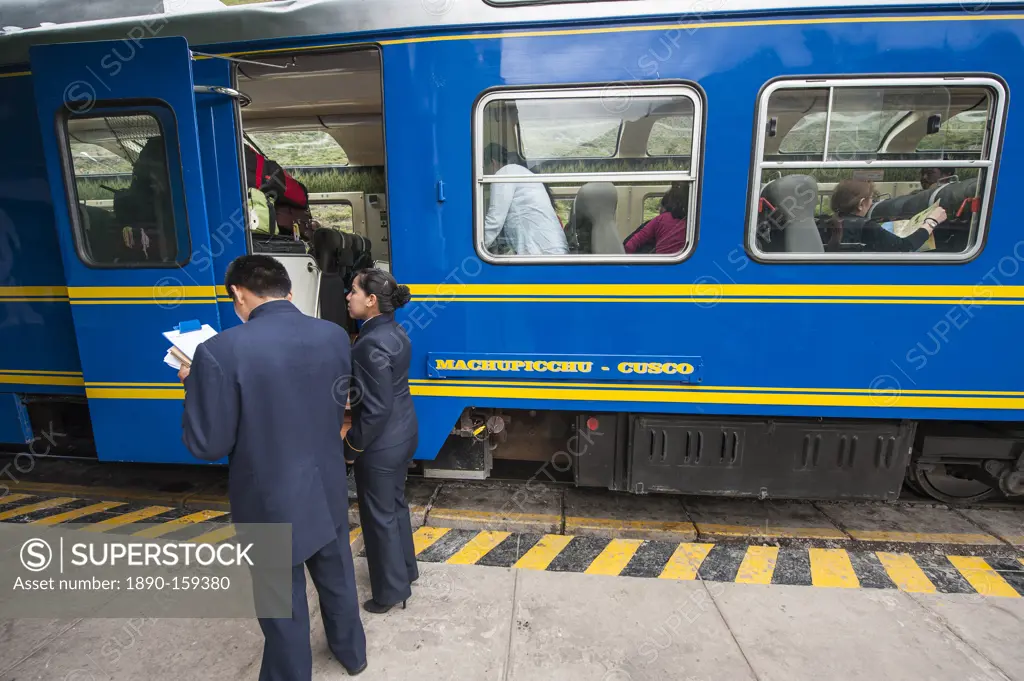 Ollanta Train station in Ollantaytambo, Sacred Valley, Peru, South America