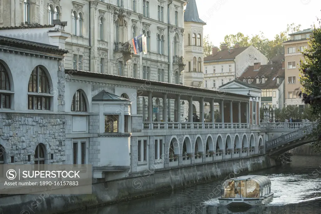 Ljubljanica Canal, Old Town, Ljubljana, Slovenia, Europe