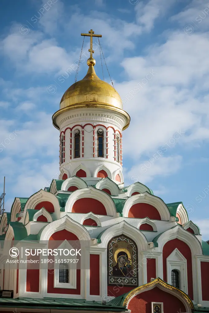 Kazan Cathedral, Red Square, UNESCO World Heritage Site, Moscow, Moscow Oblast, Russia, Europe