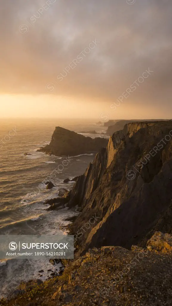 Cliffs near Arrifana beach, Costa Vicentina, Algarve, Portugal, Europe