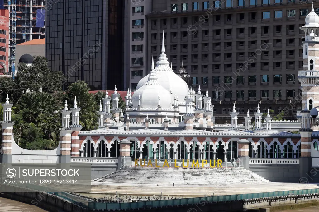 Jamek Mosque (Masjid Jamek Sultan Abdul Samad), Kuala Lumpur, Malaysia, Southeast Asia, Asia