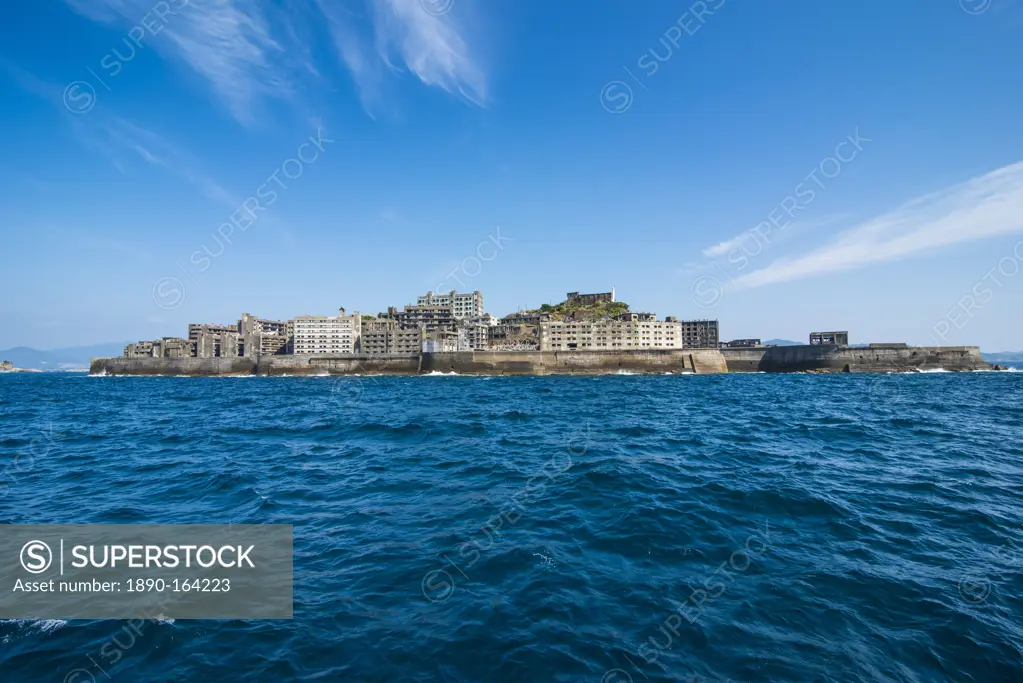 Hashima Island Gunkanjima (Warship Island), Nagasaki, Kyushu, Japan, Asia