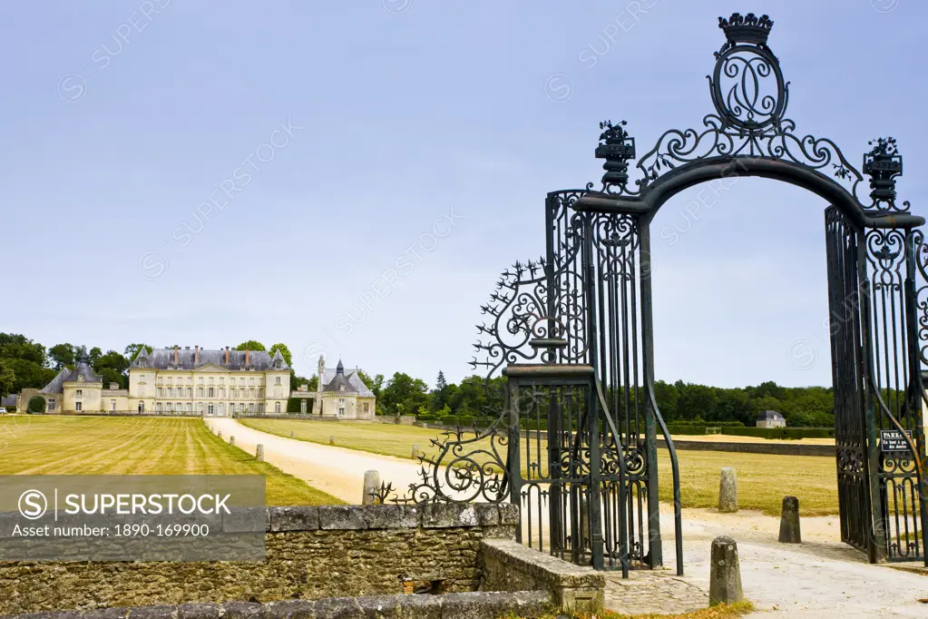 Chateau de Montgeoffroy, 18th Century manor house, by architect Jean-Benoit-Vincent Barre, near Angers, France