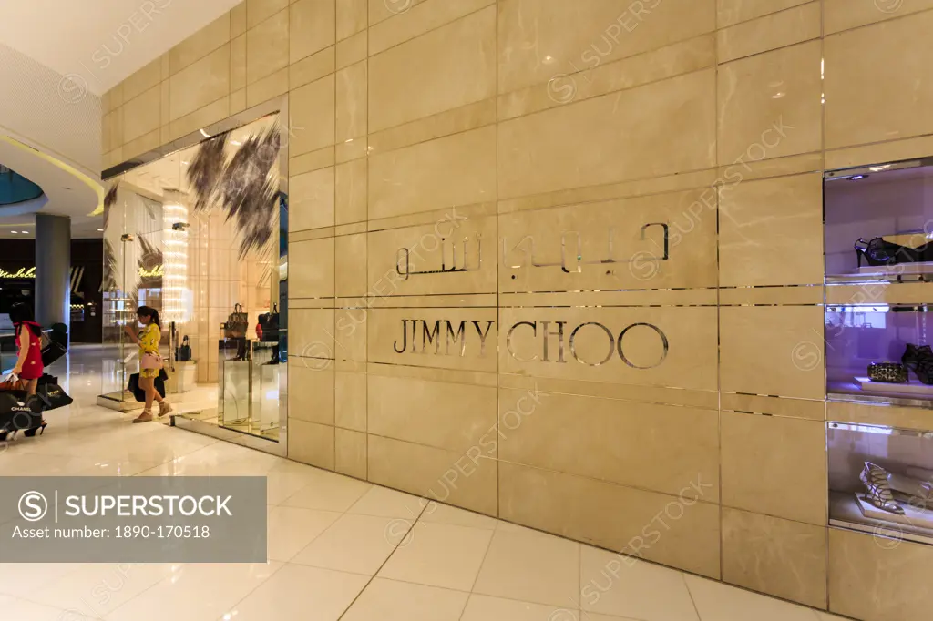 Jimmy Choo boutique, Dubai Mall, Dubai, United Arab Emirates, Middle East