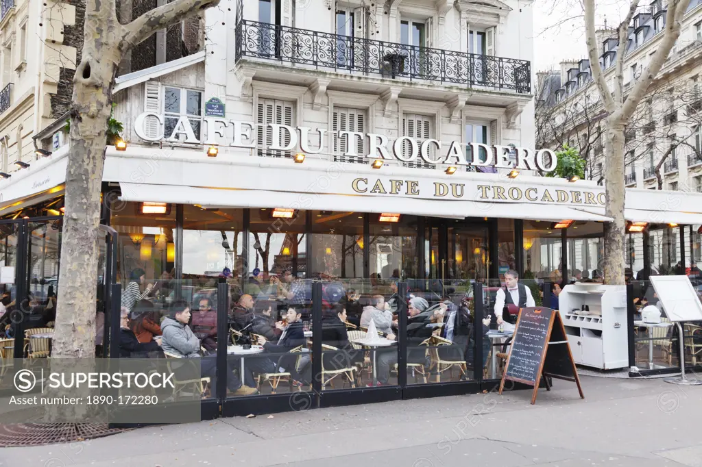 Cafe du Trocadero, Trocadero, Paris, Ile de France, France, Europe