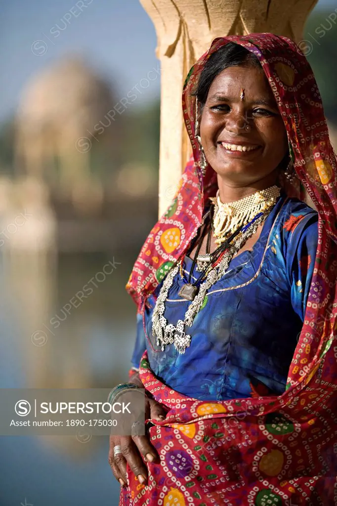 Portrait of indian girl in traditional dress. Traditional