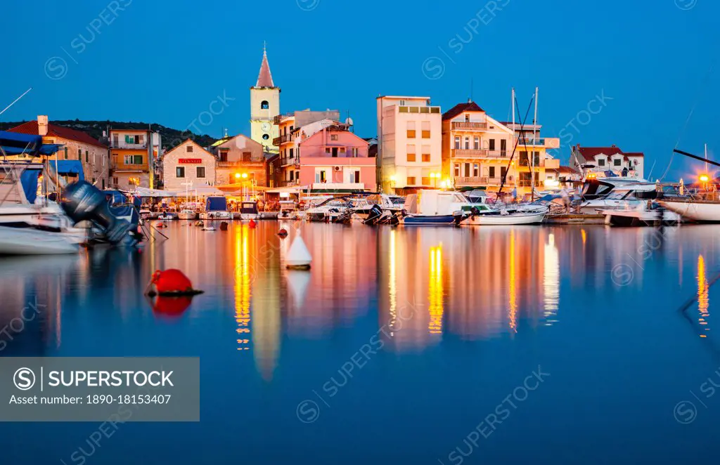 Pirovac by night, Croatia, Europe