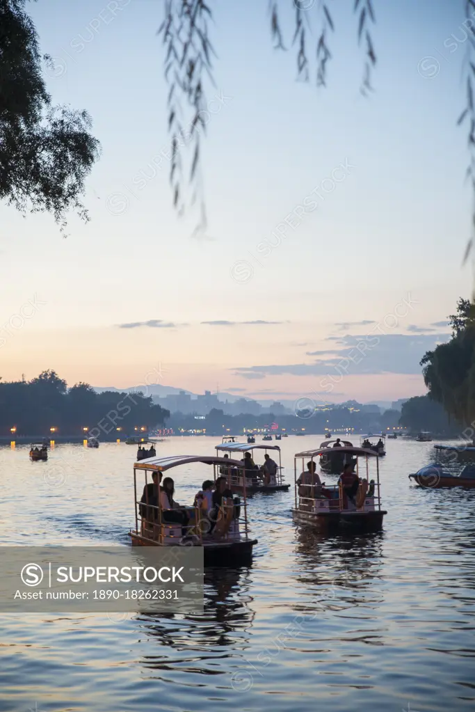 Shichaha lake, Xicheng district, Beijing, China, Asia