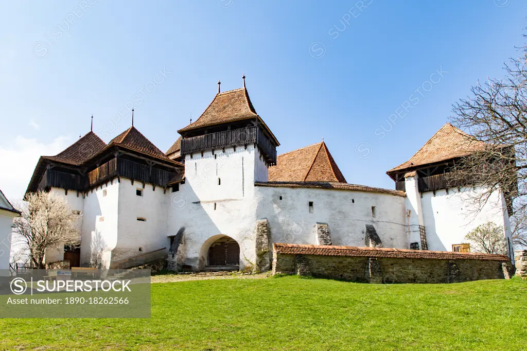 Fortified church and fortress of Viscri, UNESCO World Heritage Site, Transylvania, Romania, Europe