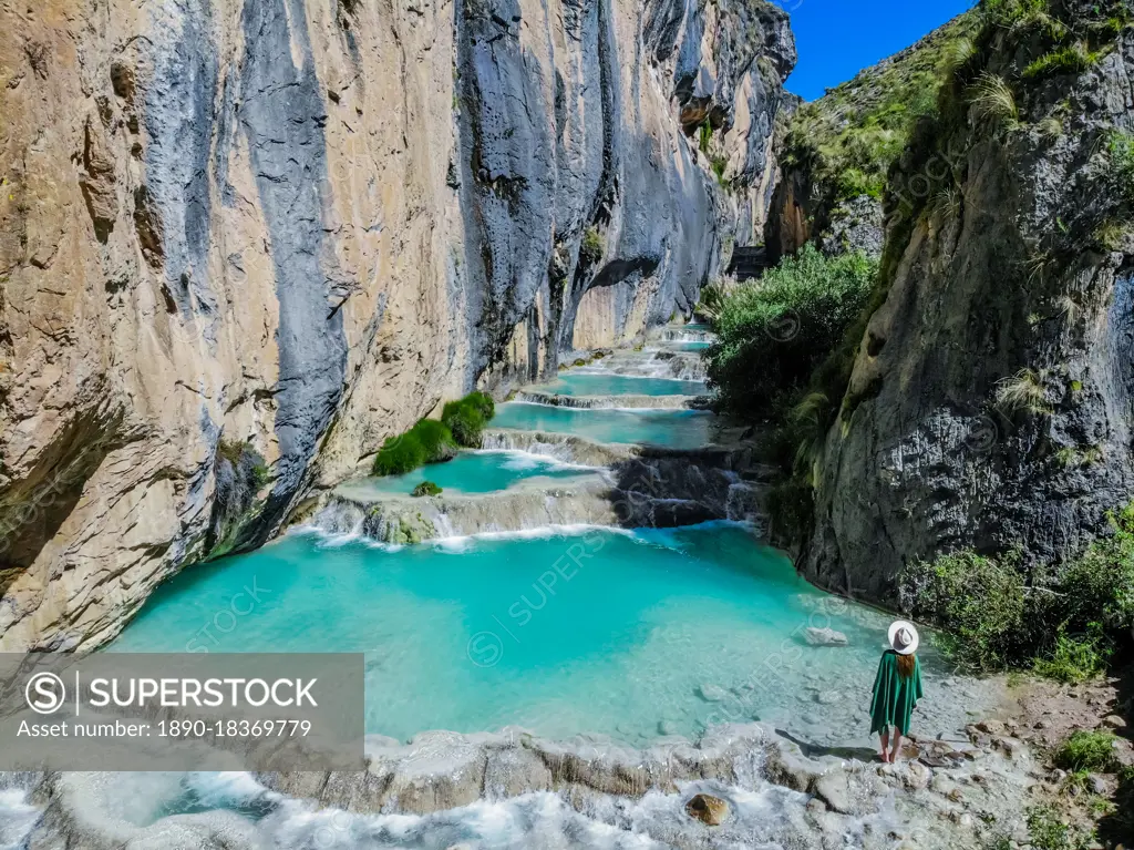 Natural Pools of Millpu, Ayacucho, Peru, South America