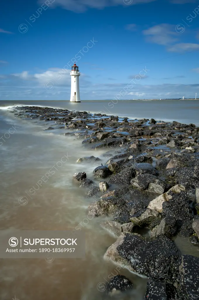 Perch Rock Lighthouse, New Brighton, Cheshire, England, United Kingdom, Europe