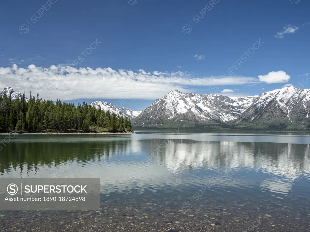 Colter Lake in Grand Teton National Park, Wyoming, United States of America, North America