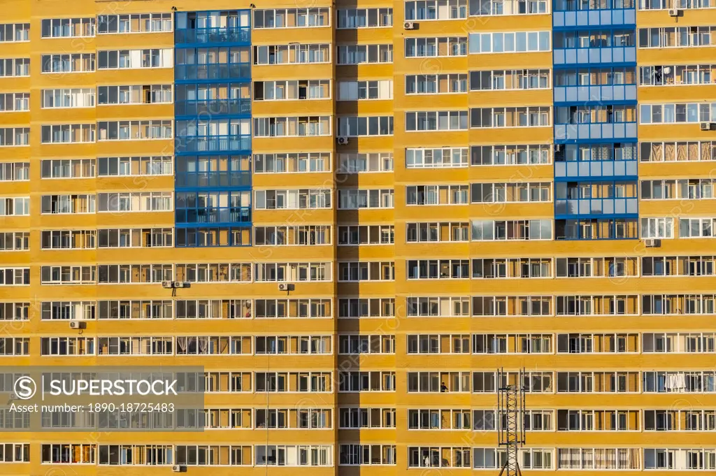 Giant apartment block,Chita, Zabaykalsky Krai, Russia, Eurasia