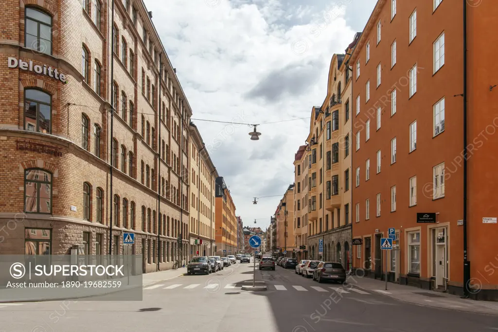 Architecture in Norrmalm area of Stockholm, Sodermanland and Uppland, Sweden, Scandinavia, Europe