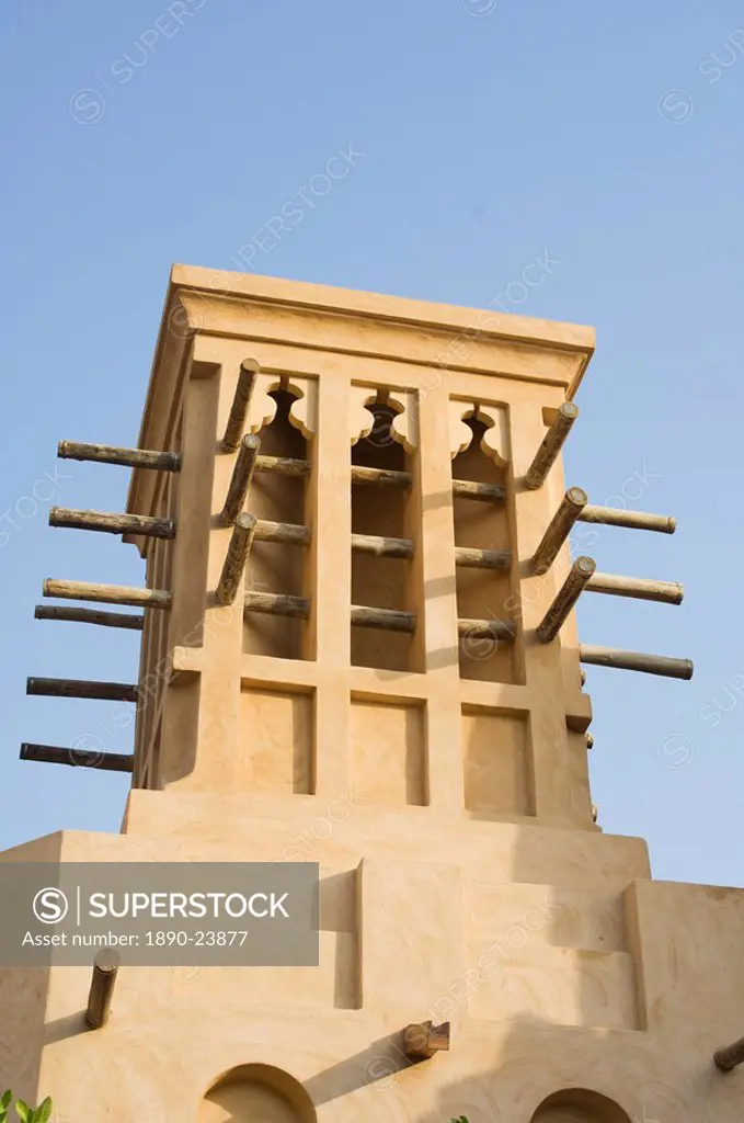 Wind towers, Madinat Jumeirah Hotel, Dubai, United Arab Emirates, Middle East