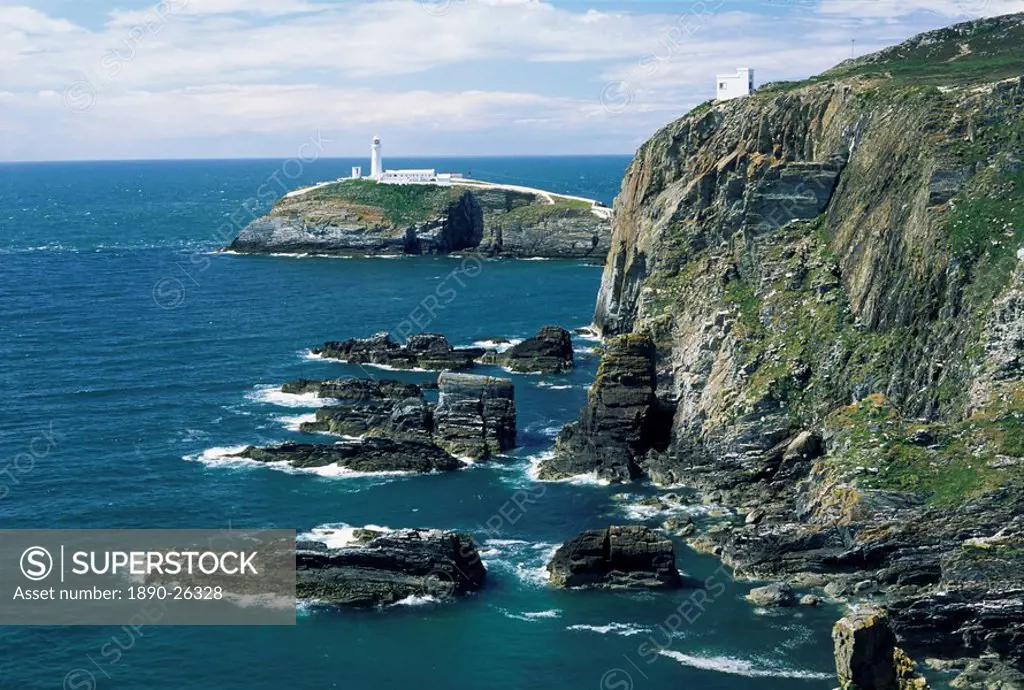 South Stack lighthouse, Isle of Anglesey, Wales, United Kingdom, Europe