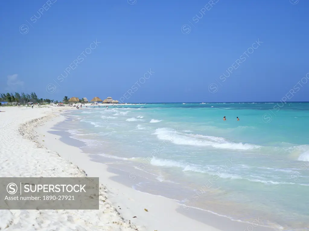 Beach, Playa del Carmen, Yucatan, Mexico, North America