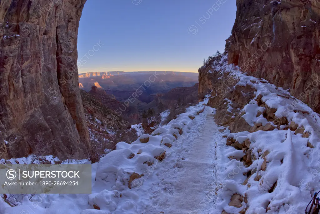 bright angel trail winter