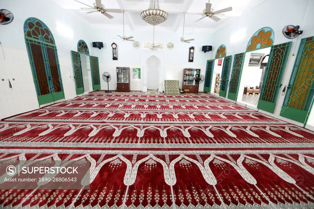 inside a mosque prayer hall