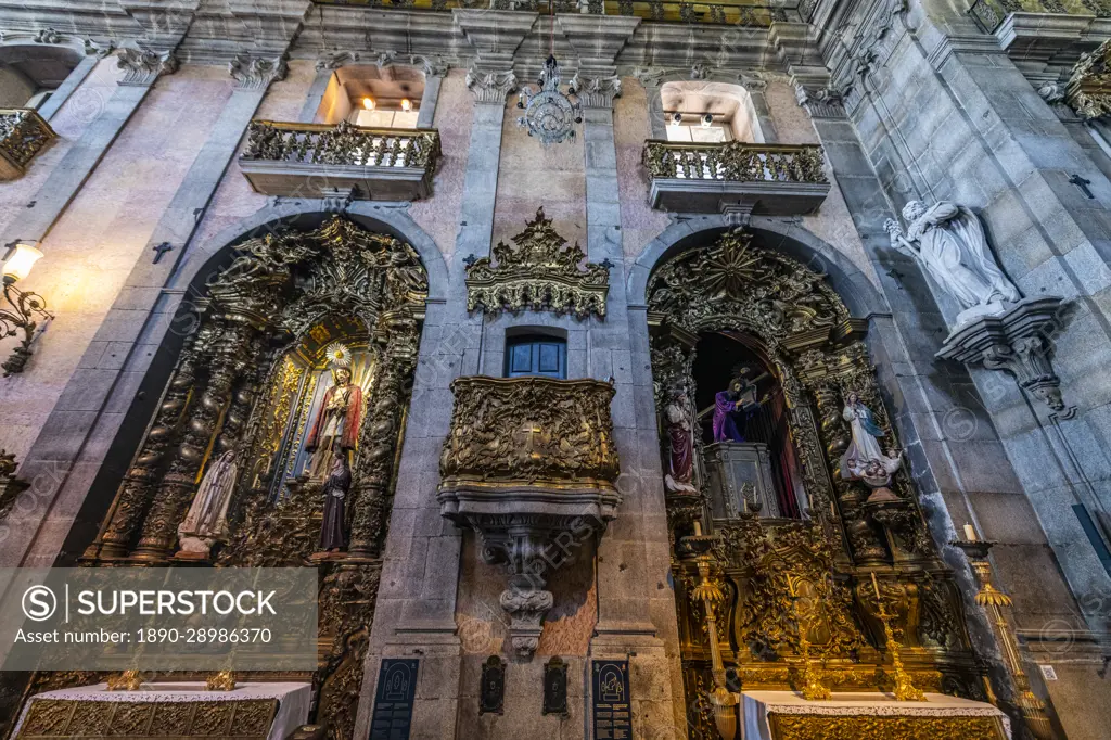 Interior of the Carmo Monastery, UNESCO World Heritage Site, Porto, Norte, Portugal, Europe