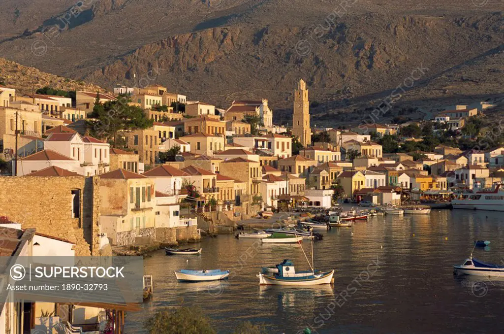 Emborio, Chalki Halki, Dodecanese, Greek Islands, Greece, Europe