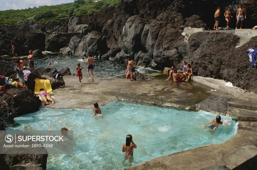 Varadouro pools, Faial, Azores, Portugal, Europe