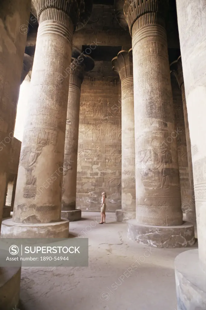 Interior, Temple of Esna, Egypt, North African, Africa