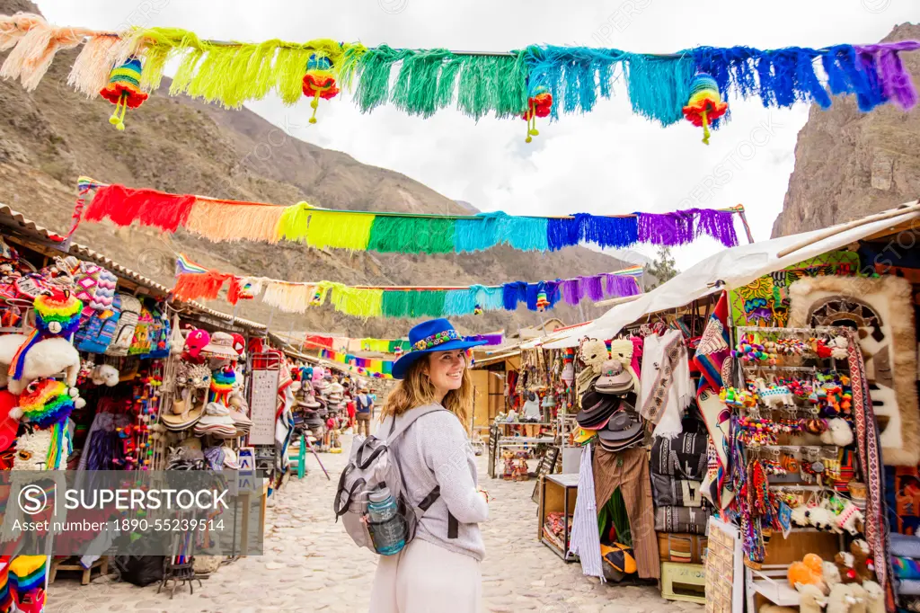 Ollantaytambo marketplace, Peru, South America