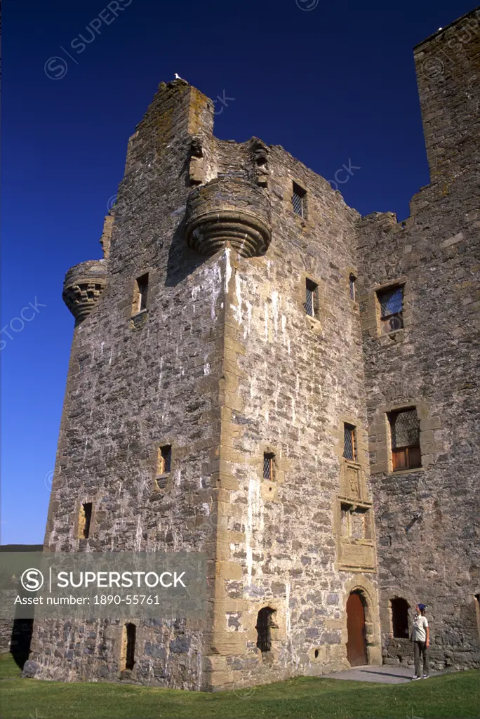 Scalloway Castle built by forced labour by Earl Patrick in 1600, Scalloway, Shetland Islands, Scotland, United Kingdom, Europe