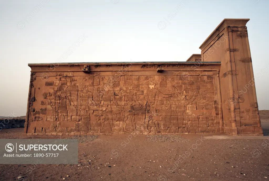 The Lion Temple, built in 230BC by King Arnekhamani and dedicated to the god Apedemak, Musawwarat es Sufra, Sudan, Africa