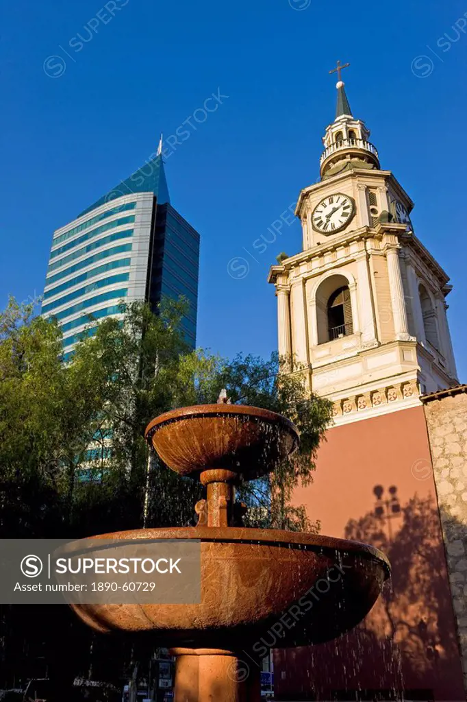 Iglesia de San Francisco and Museo Colonial in central Santiago, Santiago, Chile, South America