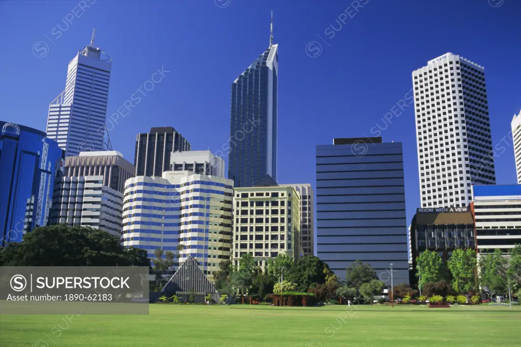 Skyline of Perth, Western Australia, Australia