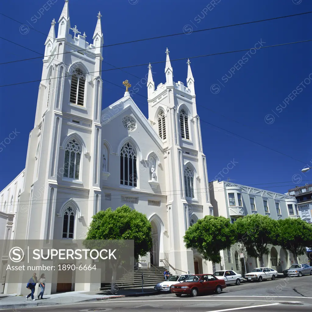 Old St. Mary´s Church in San Francisco, California, United States of America, North America