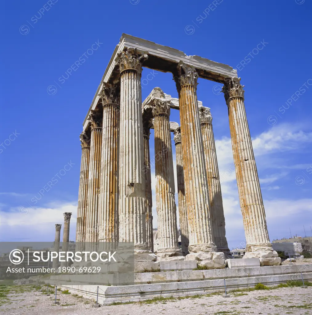 Temple of Olympian Zeus, Athens, Greece, Europe