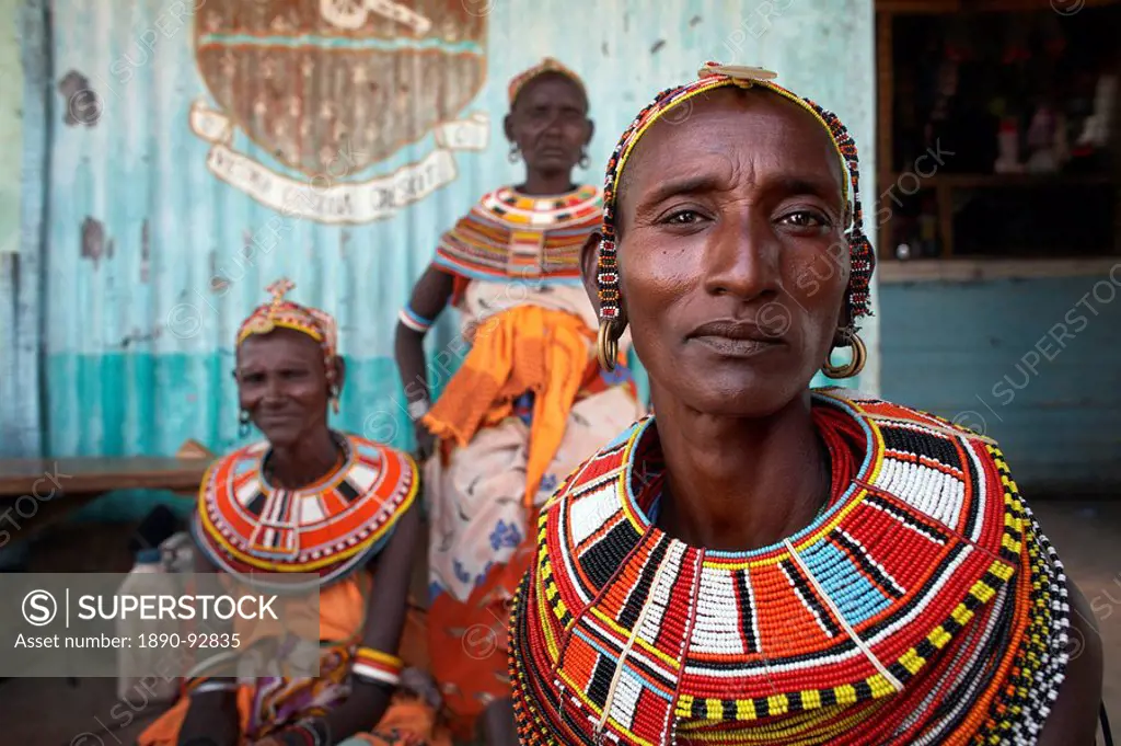 Women from the Samburu tribe, Rift Valley, Northern Kenya, East Africa, Africa