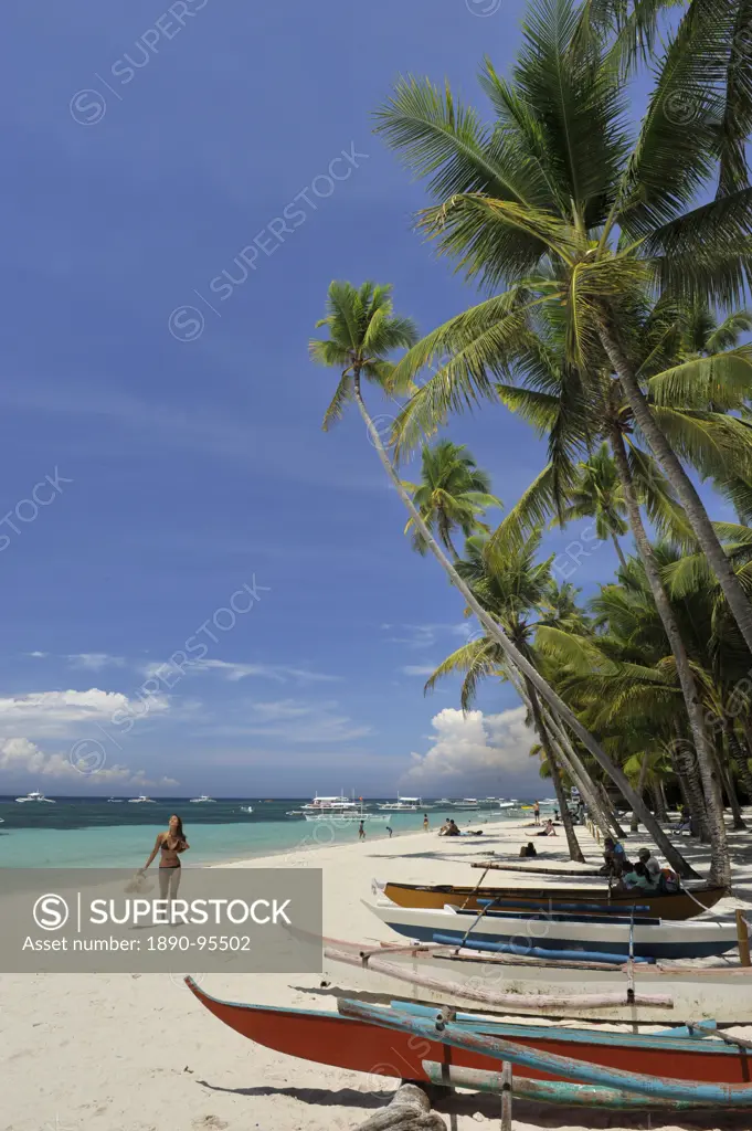 Alona beach, Panglao Island, Bohol, Philippines, Southeast Asia, Asia