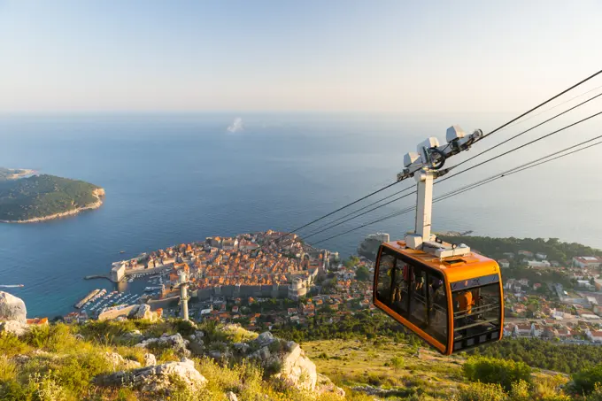 Aerial view of Dubrovnik, Croatia, Europe